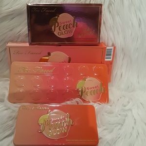 New Too Faced Sweet Peach eyeshadow and glow